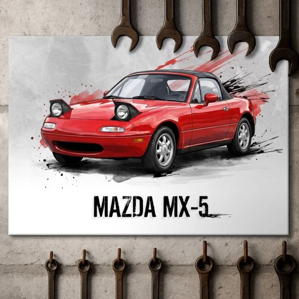 Plakat metalowy na sciane Mazda MX-5